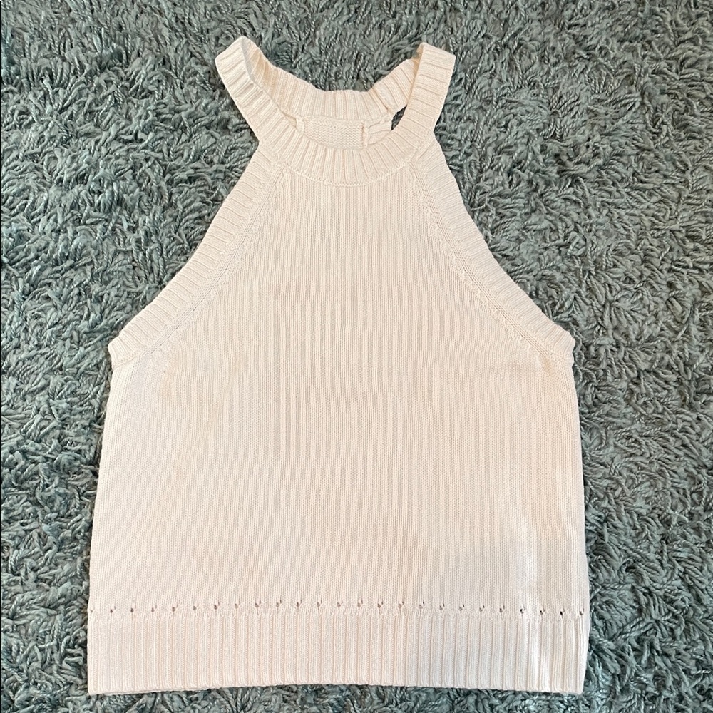 Banana Republic Cream Knit Tank Top